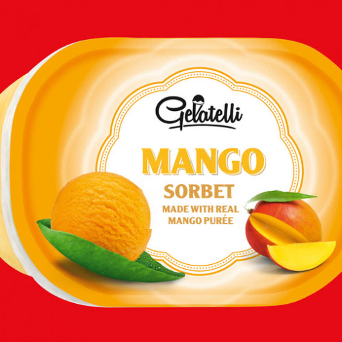 Gelatelli sorbet mangó, jégrkém, 1 L