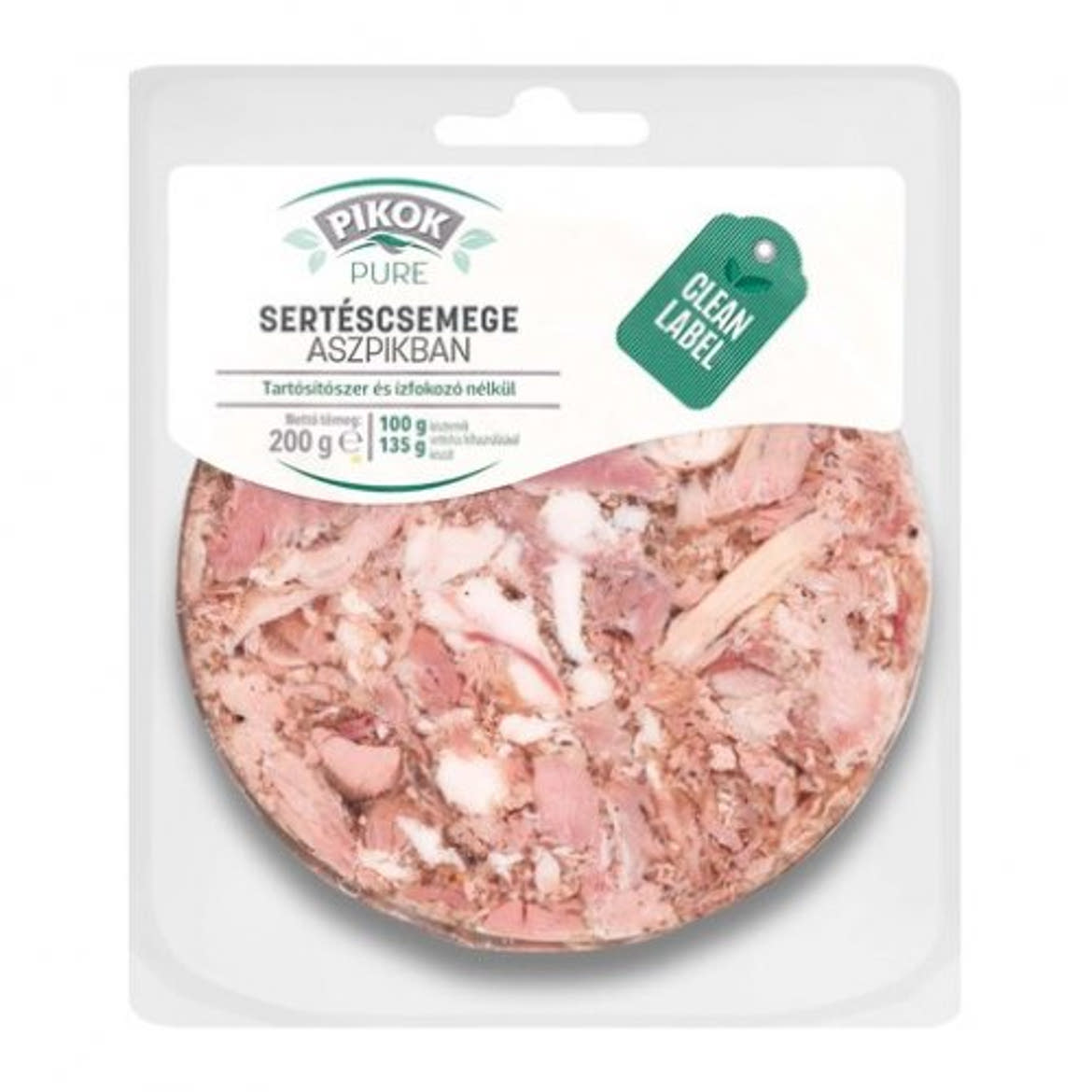 Pikok pure sertéscsemege aszpikban, 200 g