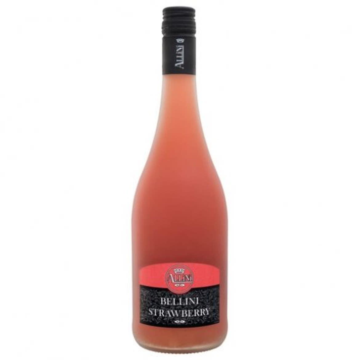 Allini Bellini Strawberry epres, szénsavas, ízesített boralapú koktél, alk. 5,9%, 0,75 L