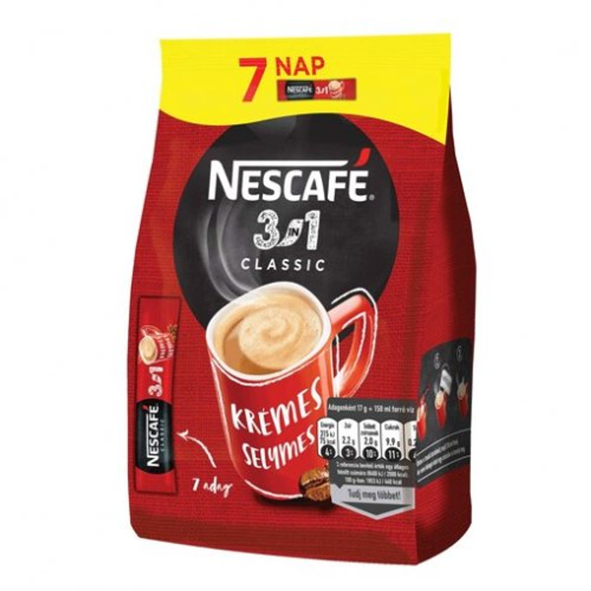Nescafé 3in1 Classic 7 db, 119 g