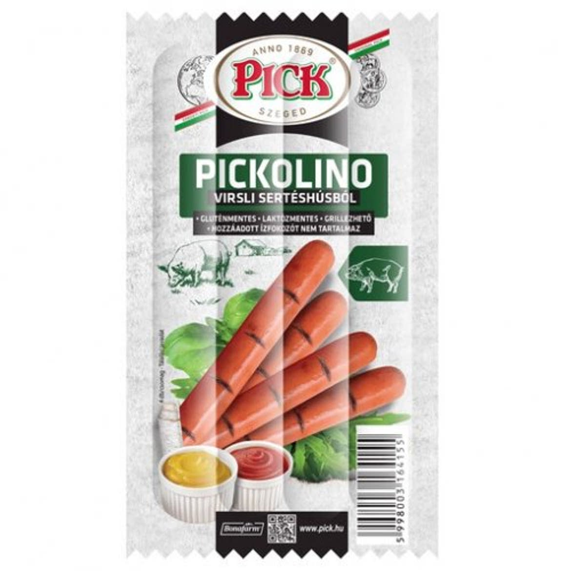 Pick Pickolino virsli sajtos, 560 g