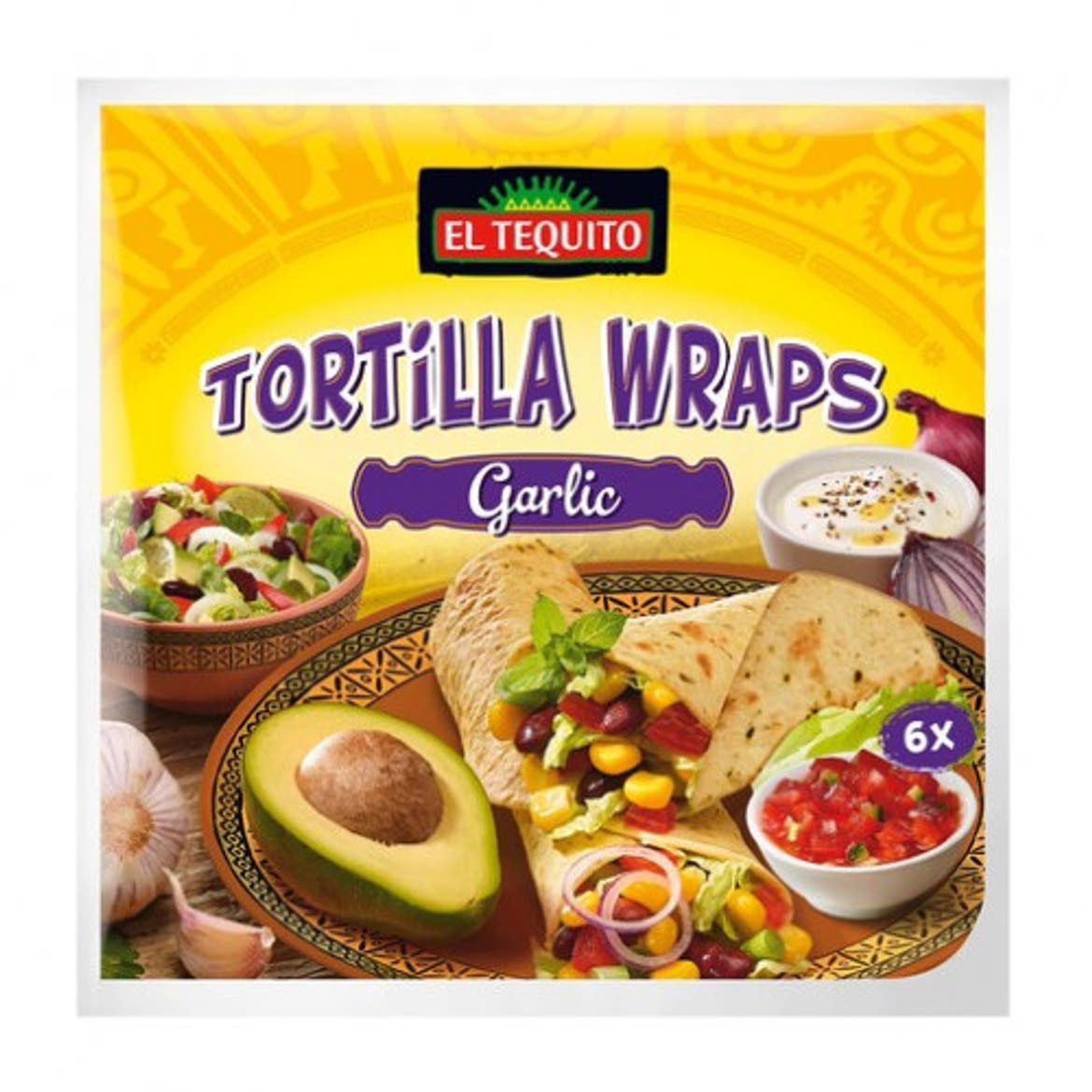 El Tequito Tortilla Wraps fokhagymával