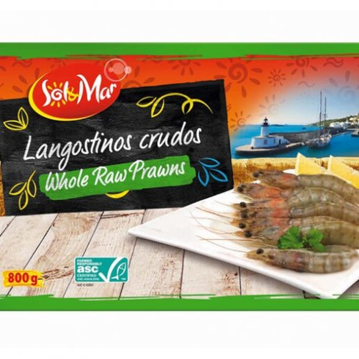 Sol&Mar Garnéla páncéljában, gyorsfagyasztott, 800 g