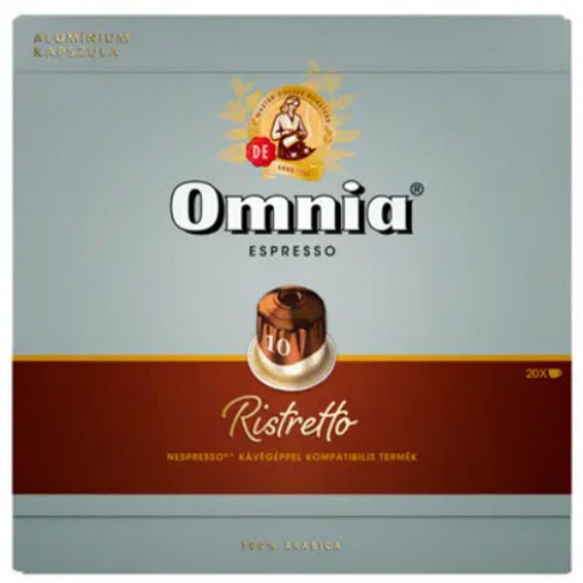 Omnia Espresso kávékapszula Ristretto, 20 db