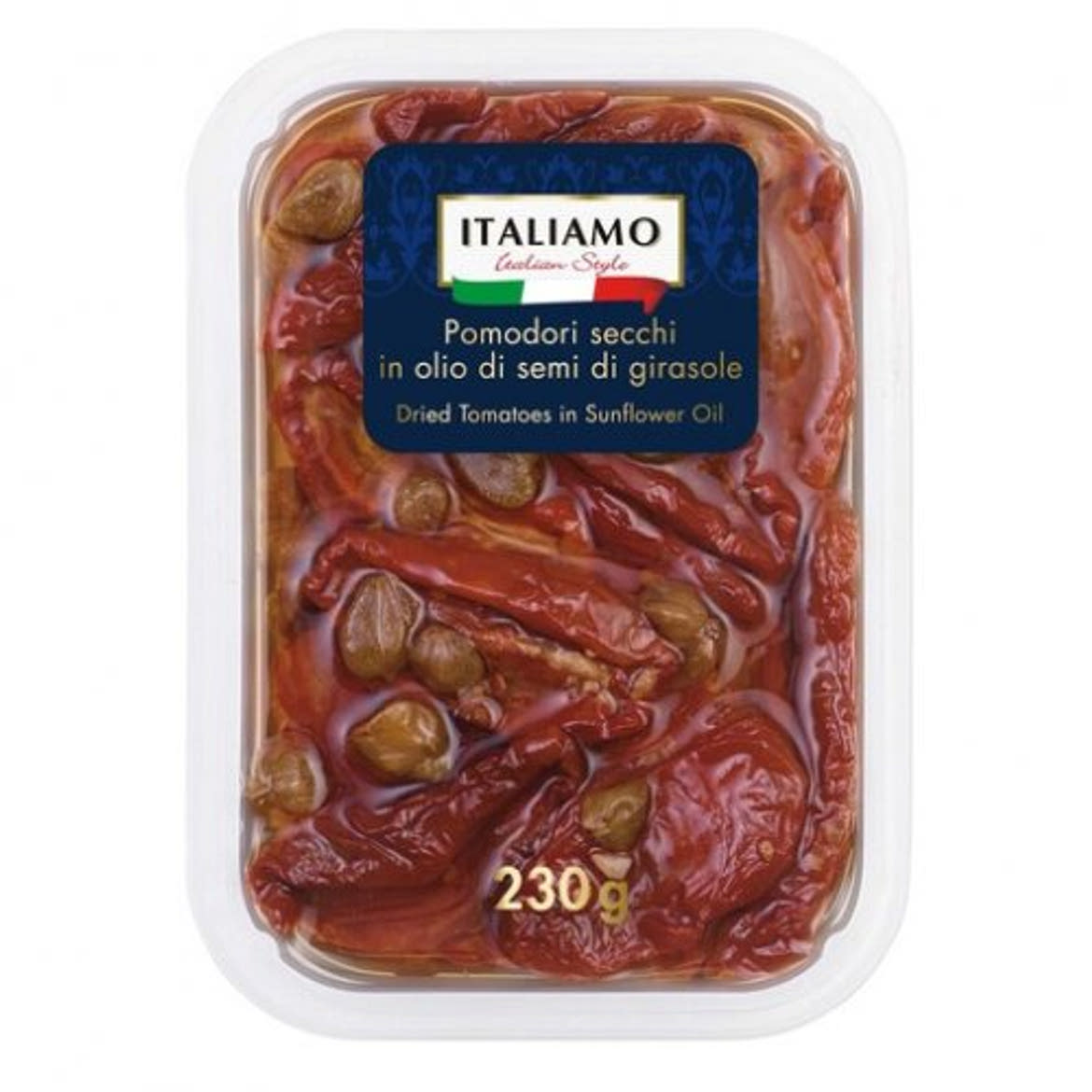 Italiamo / italiamo italian style Szárított paradicsom napraforgóolajban, 150 g