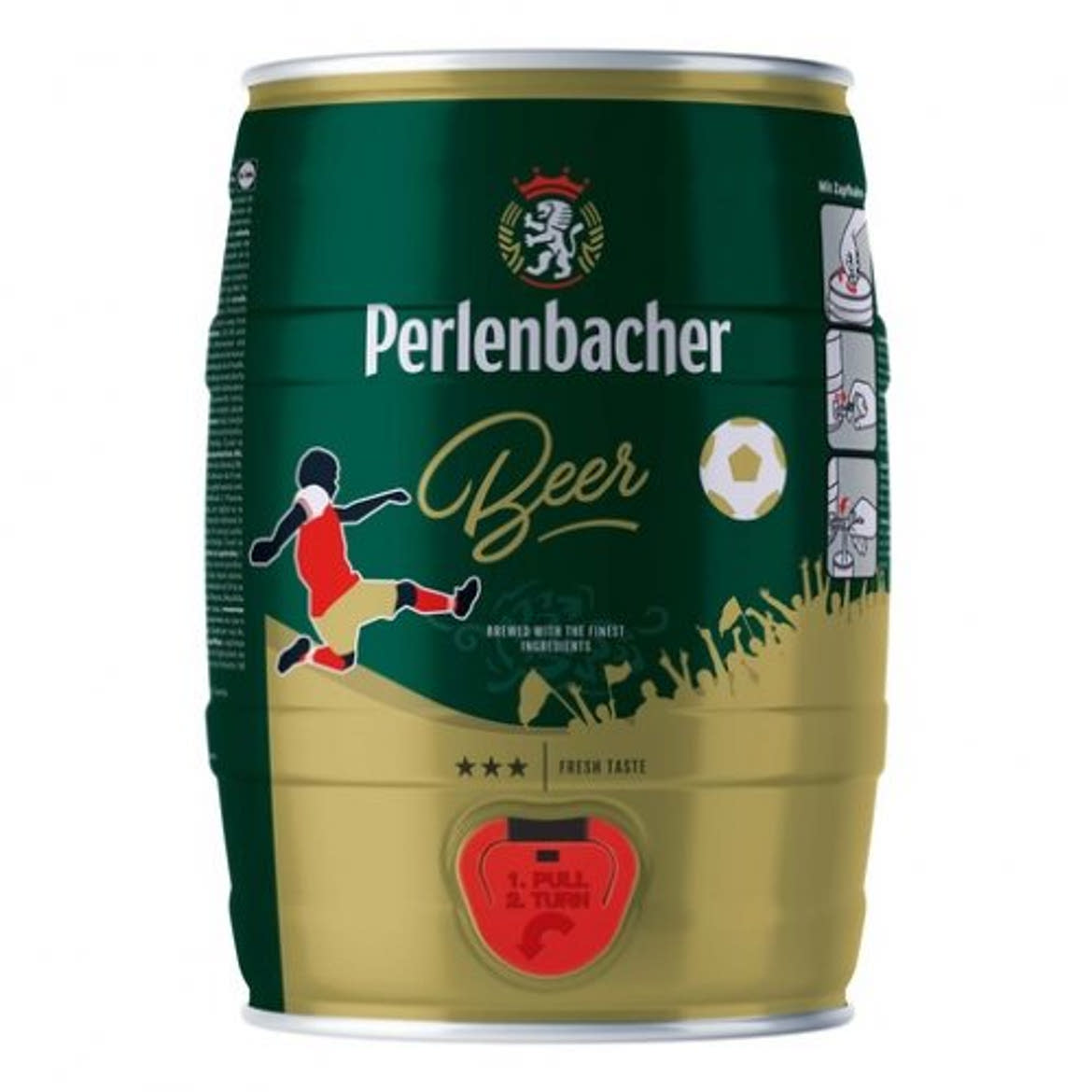 Perlenbacher Pilsner sör, 5 L