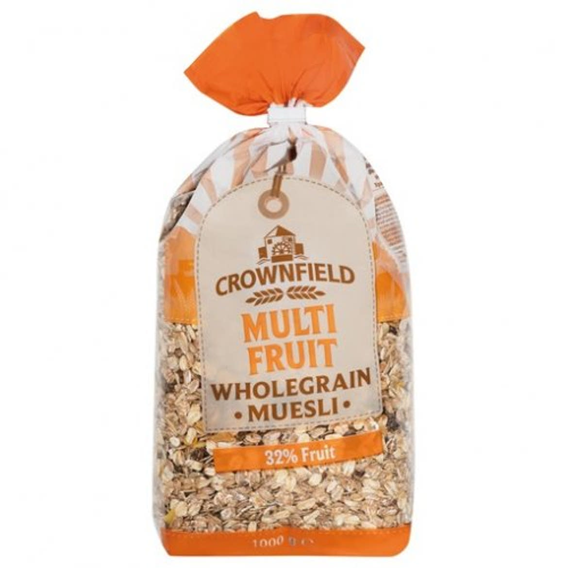 CROWNFIELD Müzli teljes kiőrlésű müzli szárított gyümölcsökkel, 1 kg
