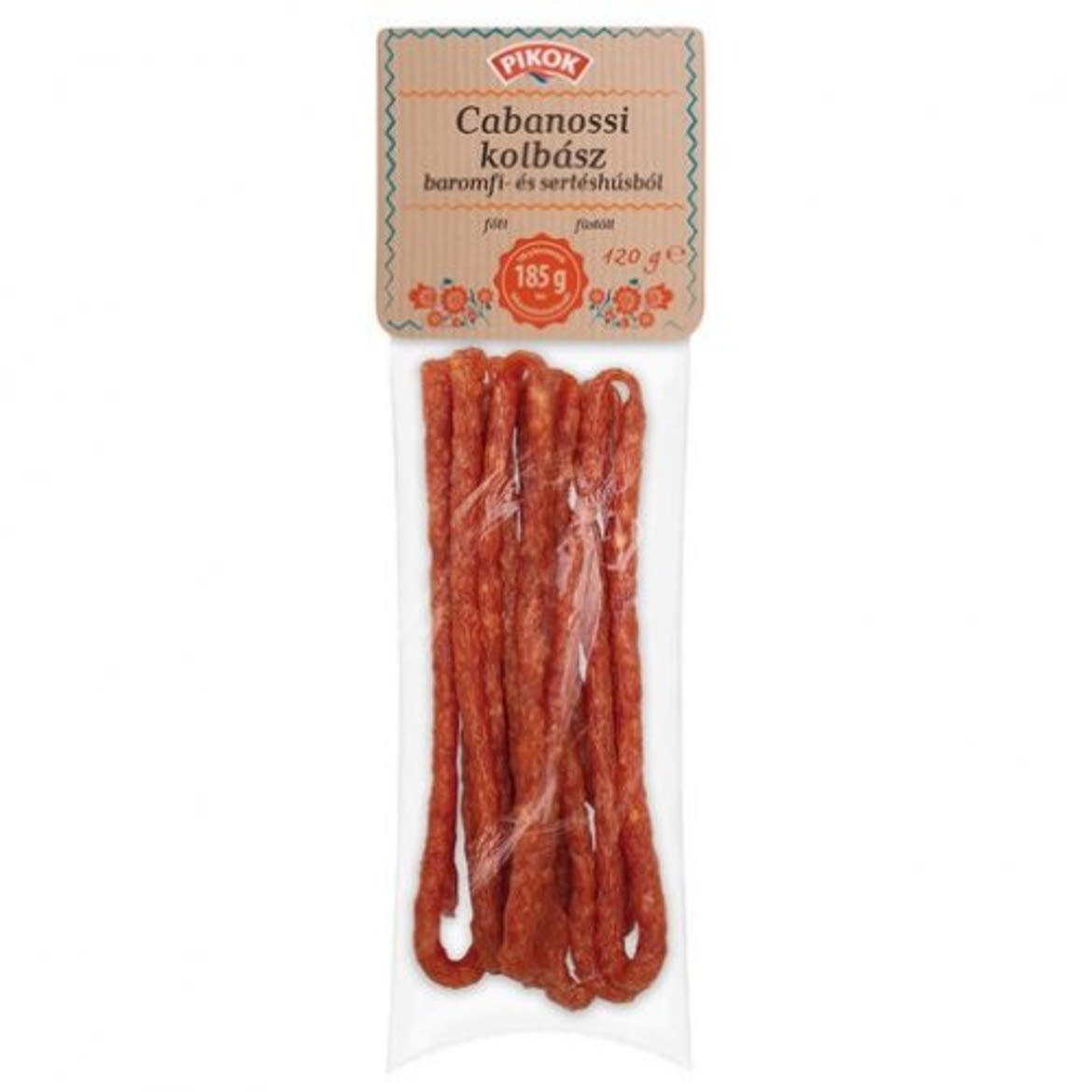 Pikok cabanossi sertés, 120 g