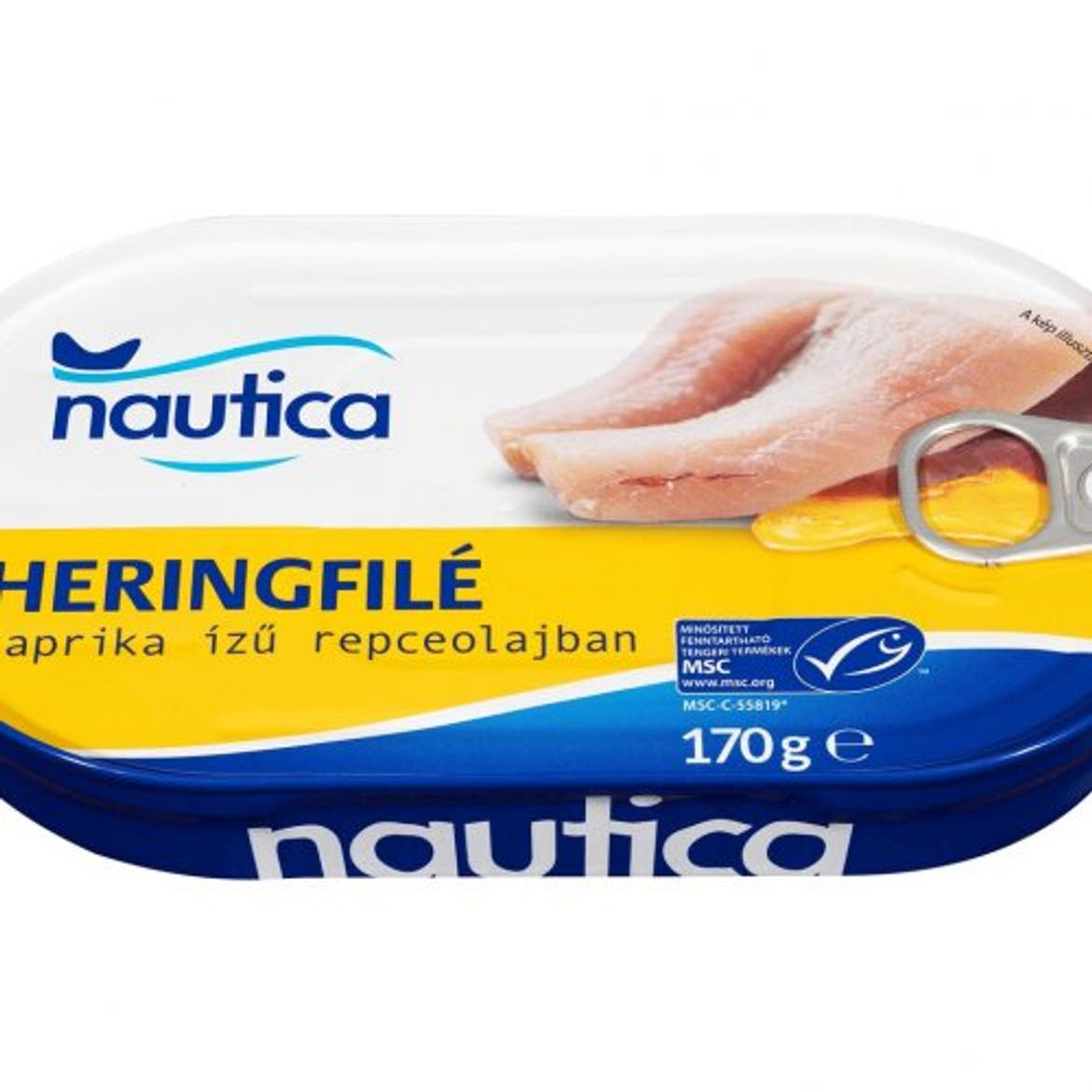NIXE, Heringfilé repceolajban, bőrrel,  170 g/102 g