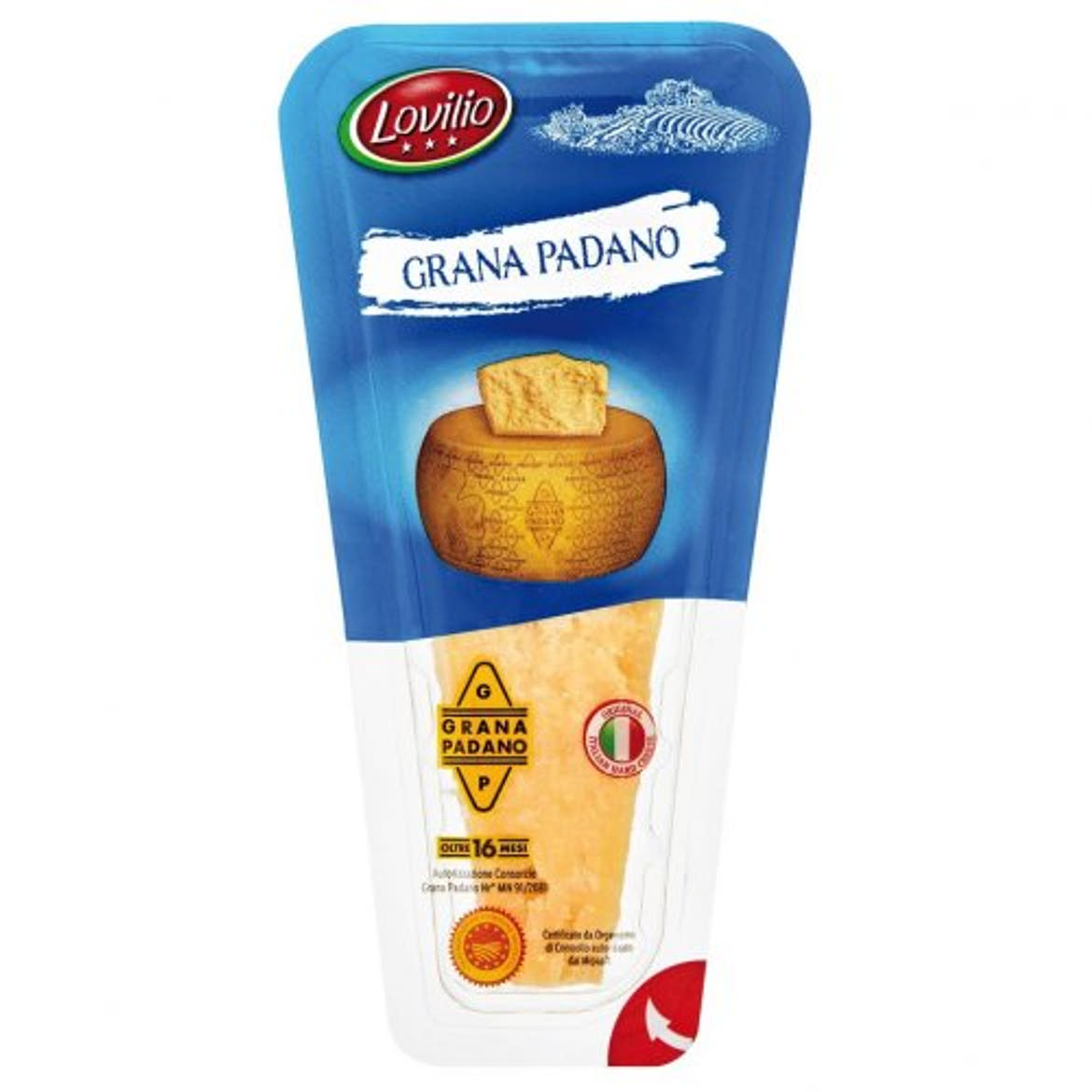 Lovillo Grana Padano olasz kemény sajt, 200 g