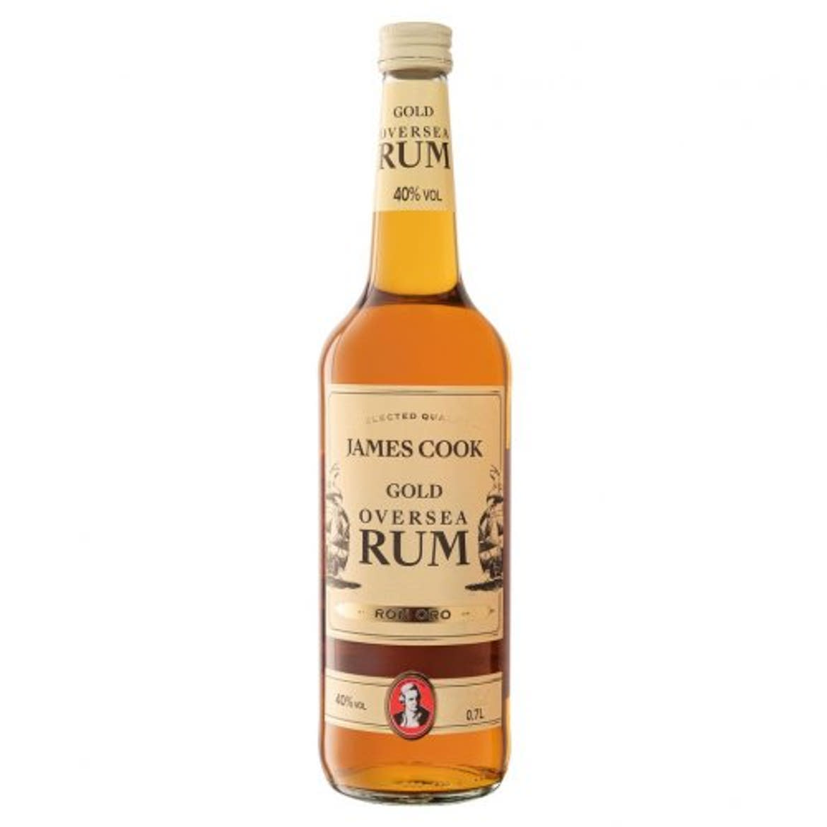 James Cook Barna rum 40%, 0,7 L