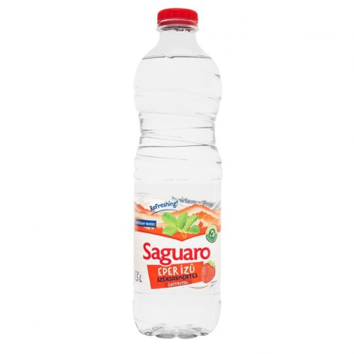 Saguaro eper ízű üdítőital szénsavmentes, 1,5 L