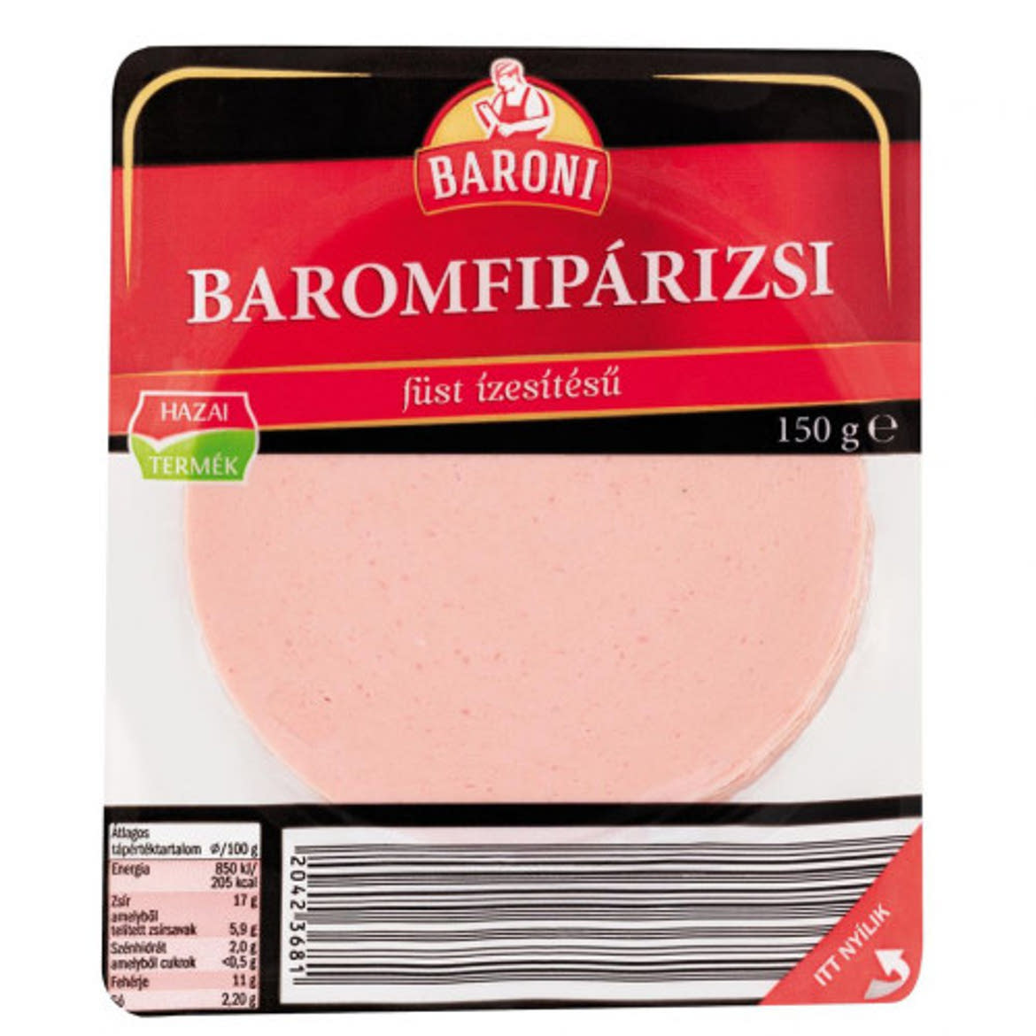 Baroni Baromfipárizsi füst ízesítésű