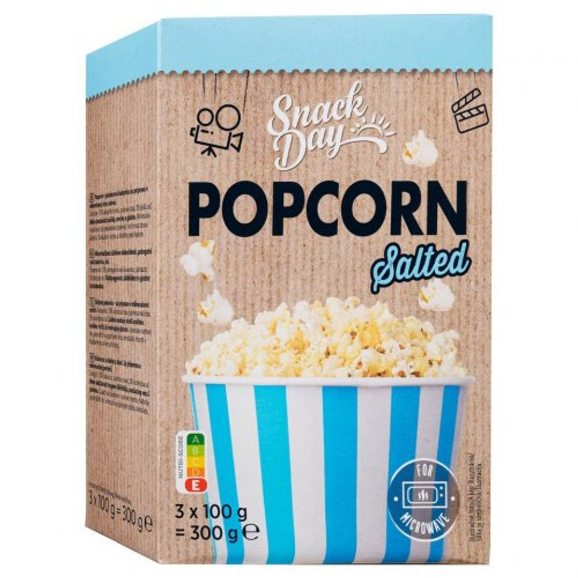 Snack Day Popcorn vajas 3x100 g, 300 g