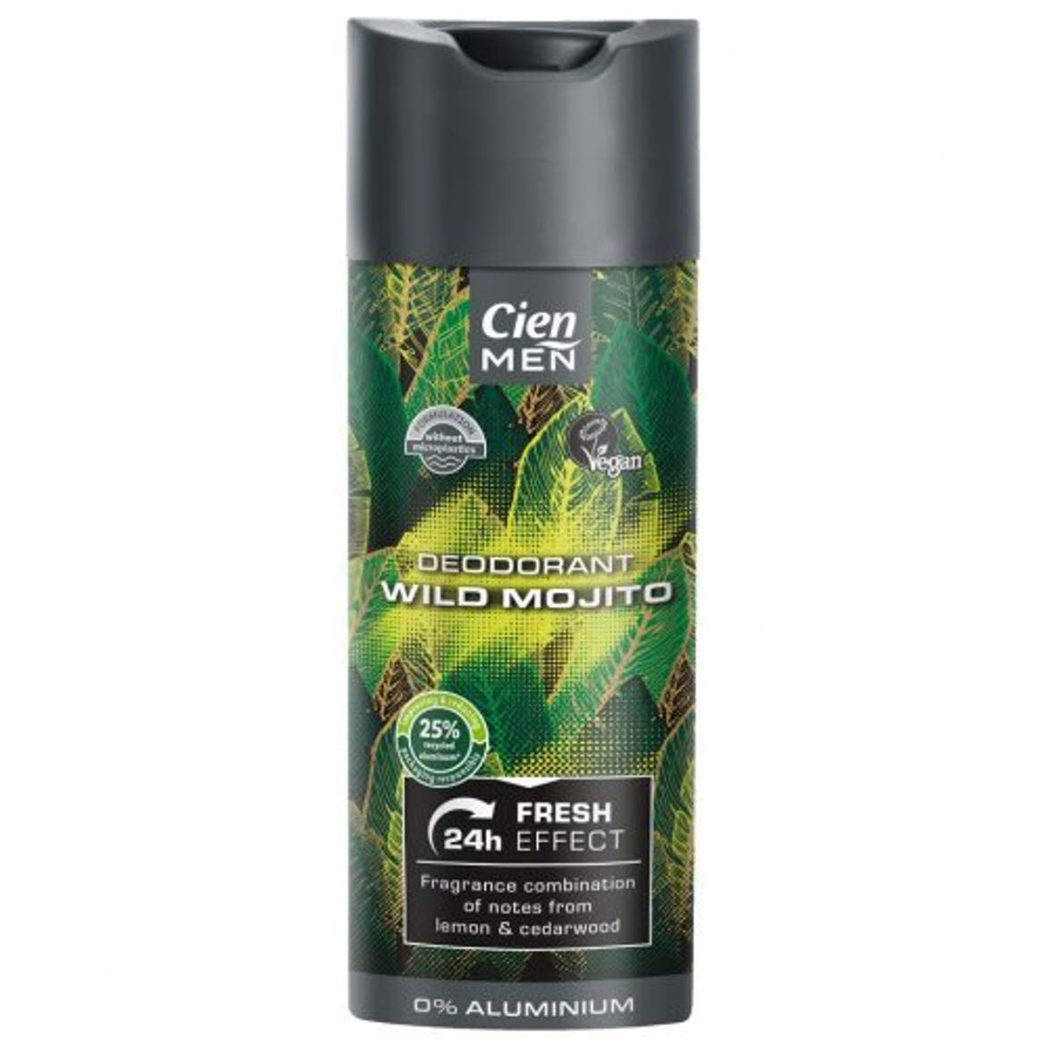 Cien MEN dezodor spray wild mojito 0% alumínium, 200 ml