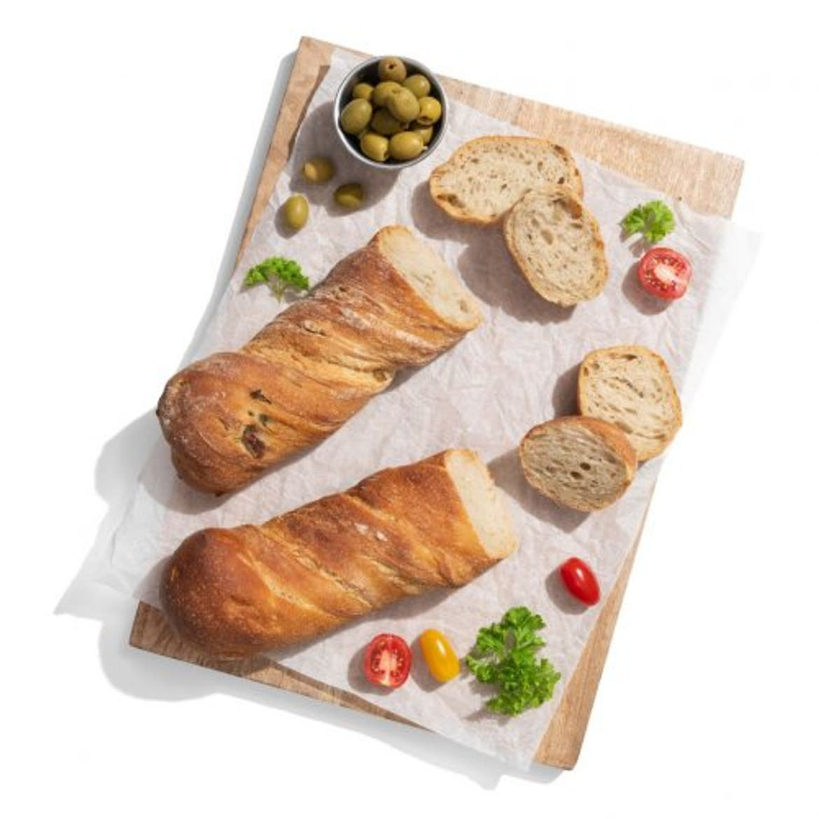Mediterrán ciabatta fehér, 300 g