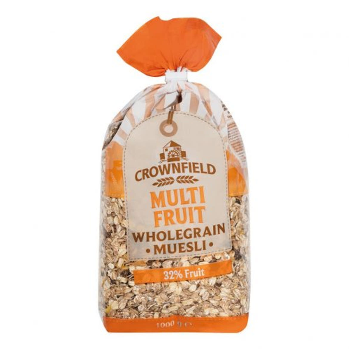 CROWNFIELD Müzli teljes kiőrlésű müzli magvas mazsolás, 1 kg