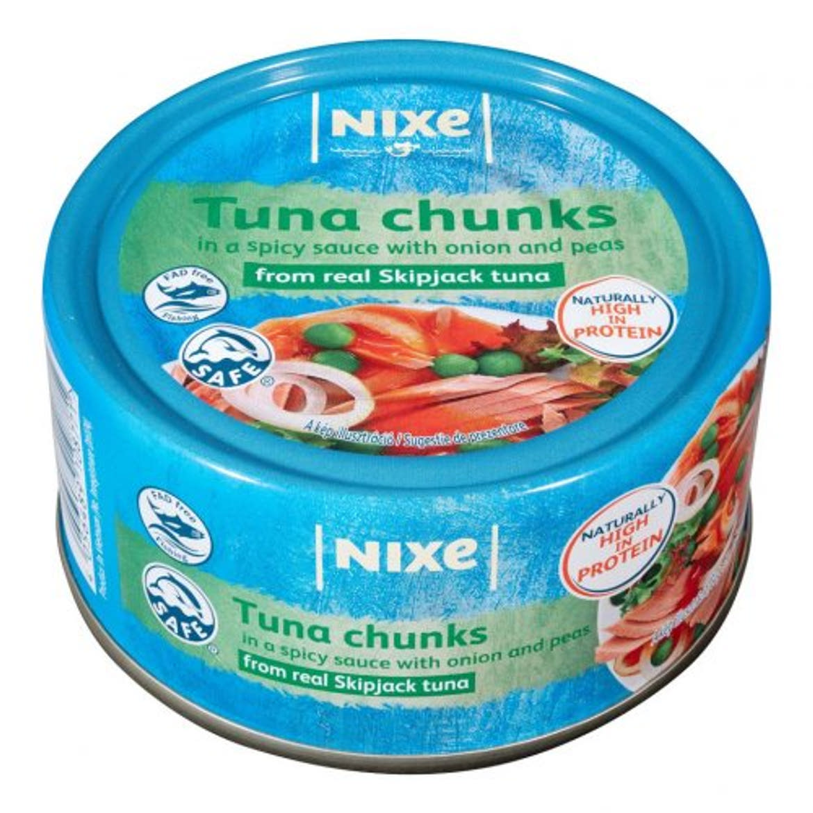 Nixe tonhaldarabok fűszeres zöldségszószban 185 g / 90 g