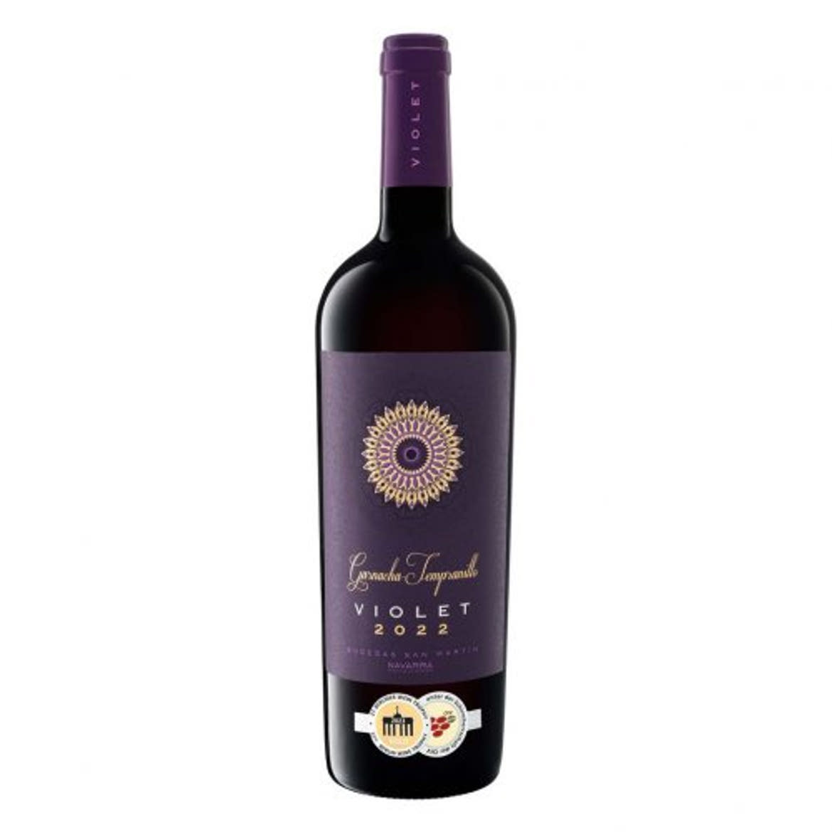 Violet Garnacha Tempranillo mediterrán száraz vörösbor 14 %, 0,75 L