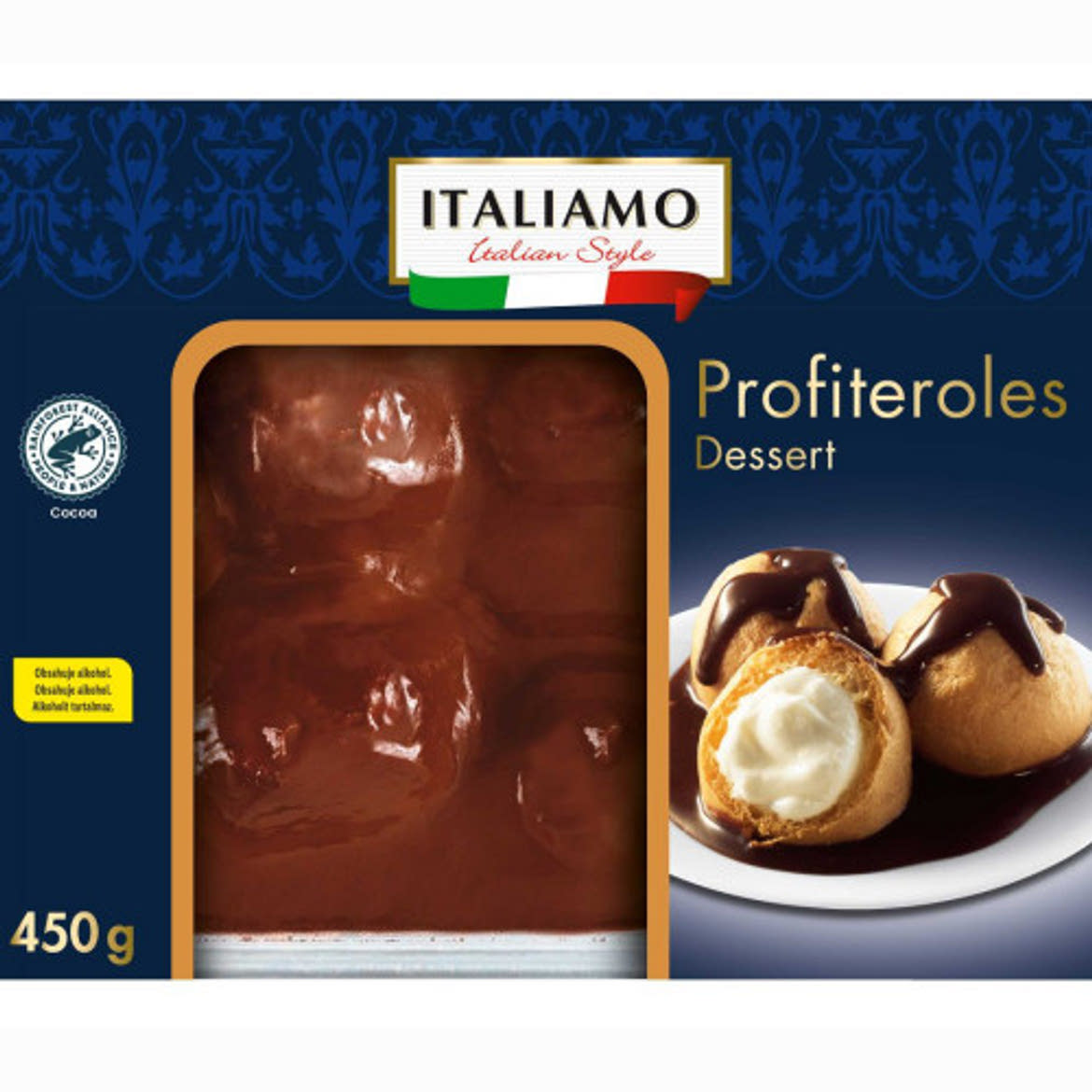 Italiamo / italiamo italian style Olasz desszertspecialitás profiterol, 450 g