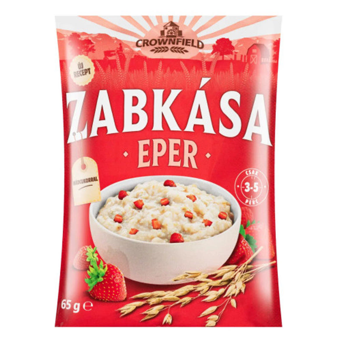 Crownfield zabkása eperrel, 65 g