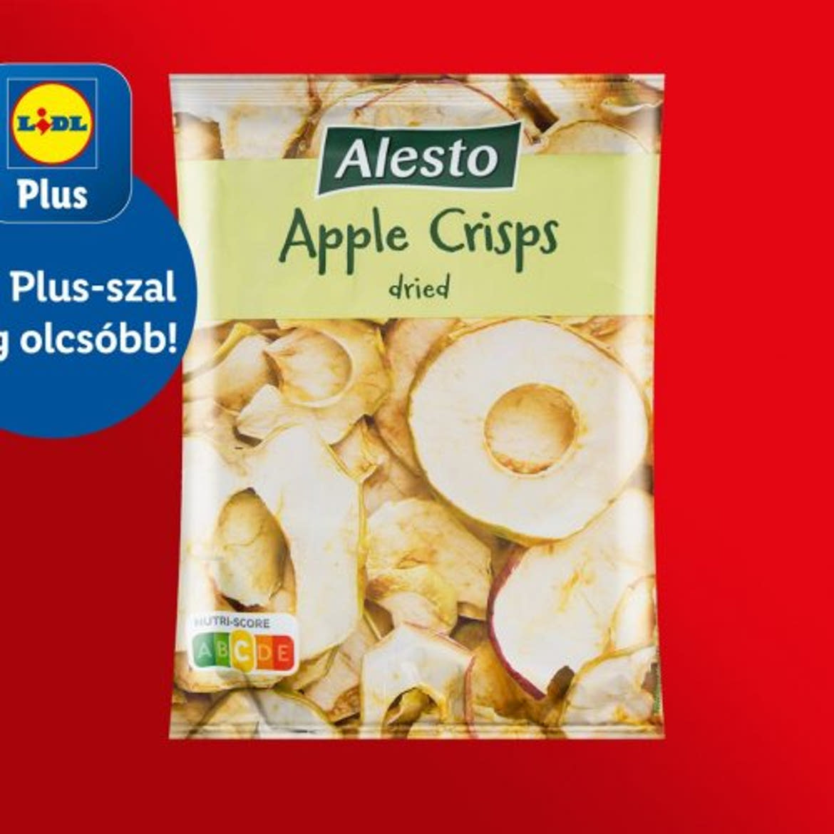 ALESTO Almachips, szárított almaszirom, adalékanyagmentes, 50 g