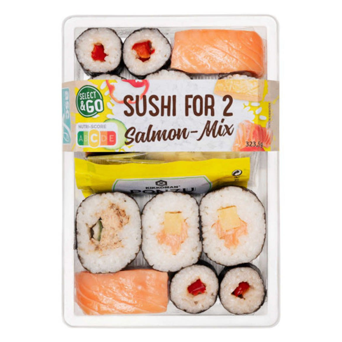 SELECT & GO Sushi Box 2 főre, hűtött, 323,5 g