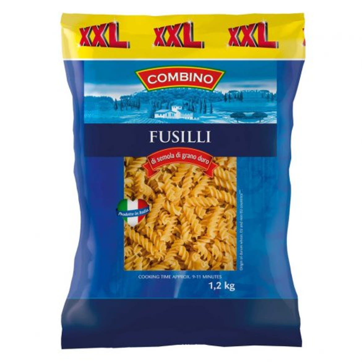 Combino Fusilli XXL száraztészta, 1,2 kg