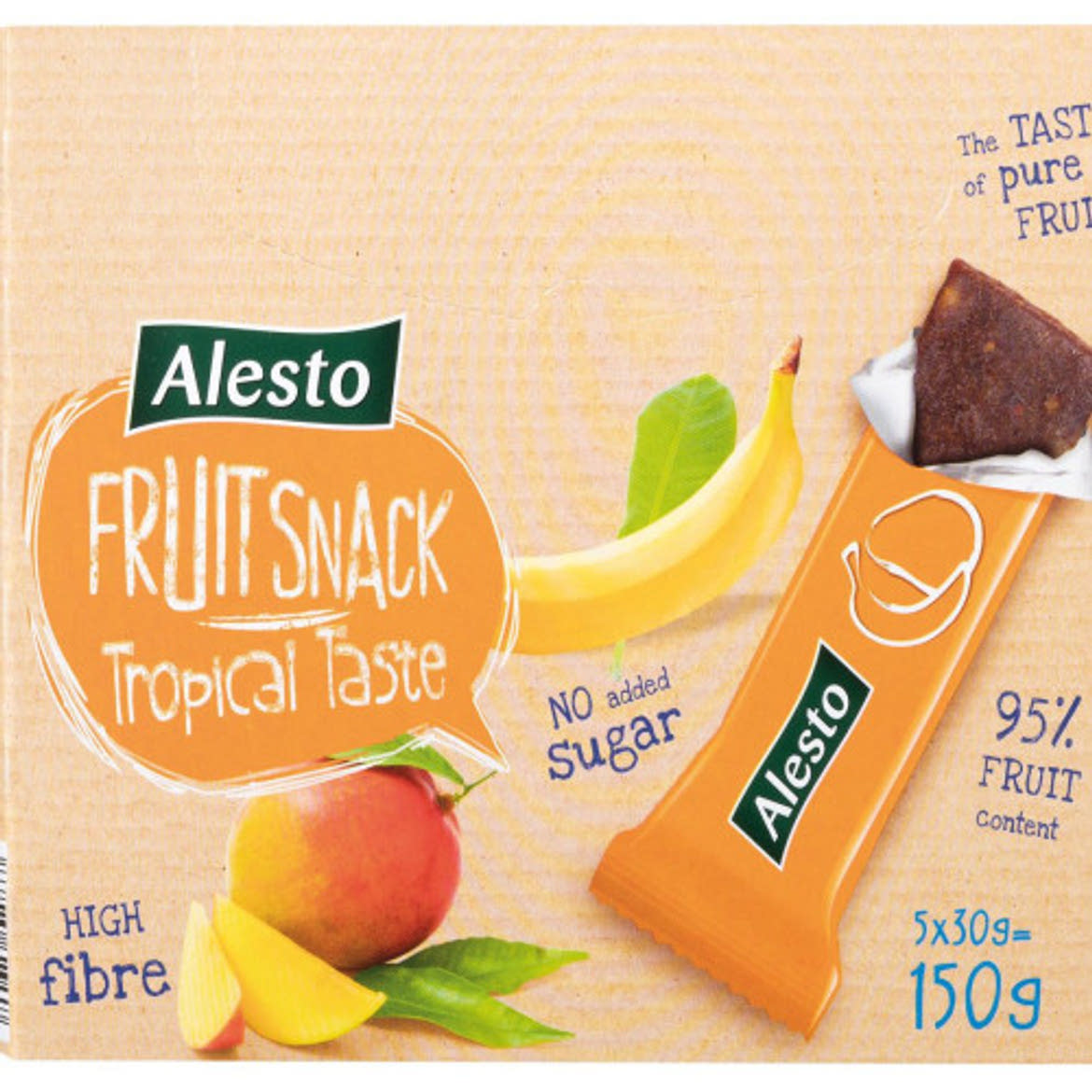 Alesto Gyümölcsszelet trópusi gyümölcsös, 5x30 g, 150 g