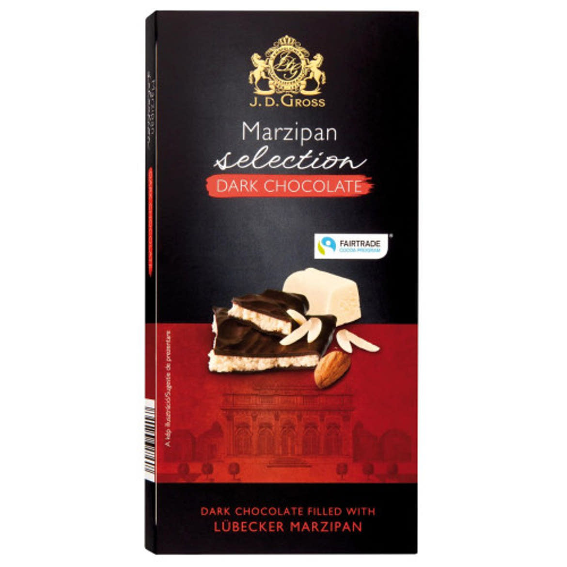 J.D. Gross Marcipános étcsokoládé 140 g