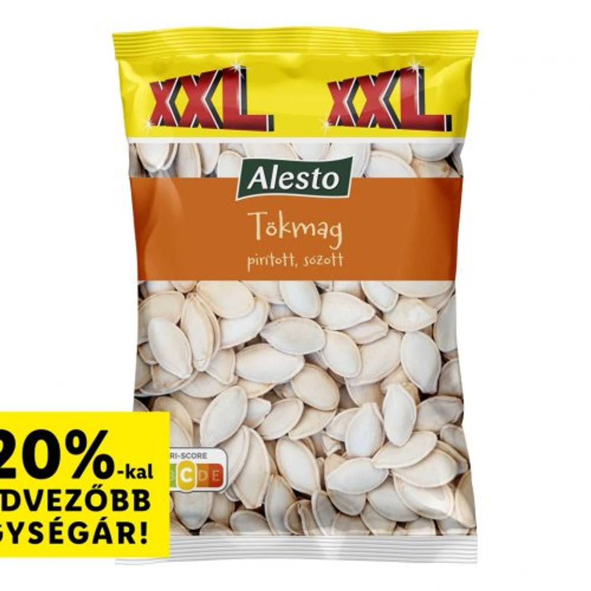 Alesto Tökmag pirított, sós, 500 g