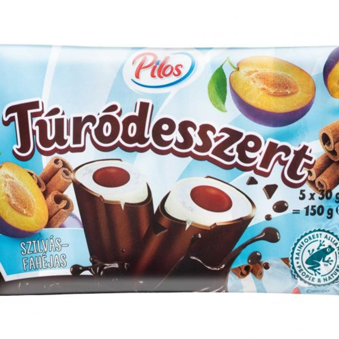 Pilos Túródesszert 5x30 g mogyorós, 150 g