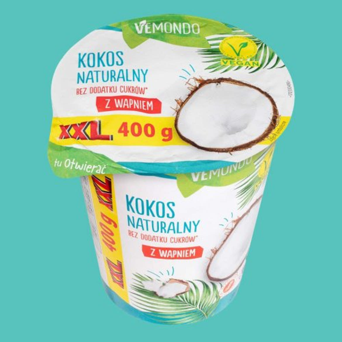 Vemondo Vegán kókusz desszert natúr, kálciummal, 400 g