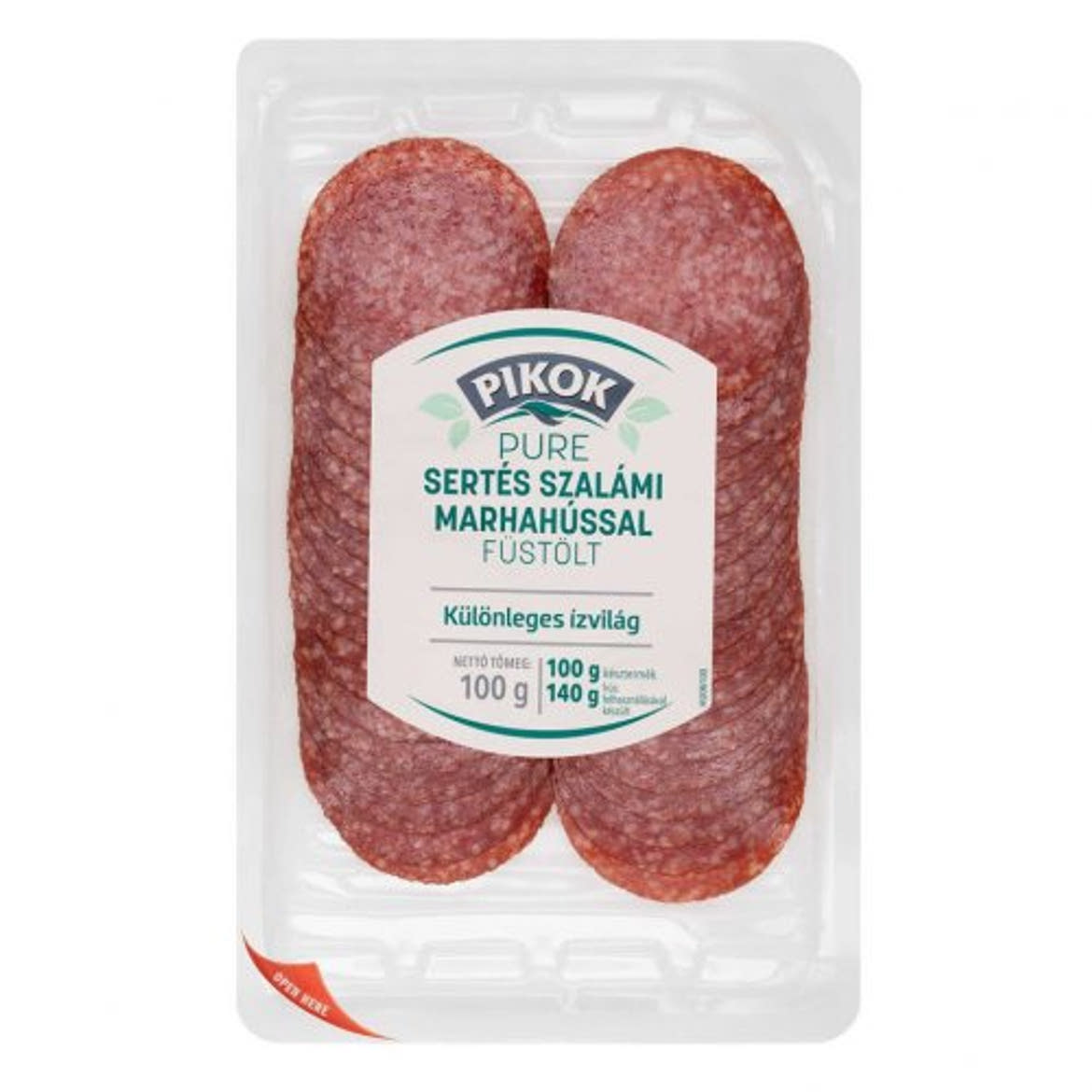 PIKOK PURE Sertésszalámi marhahússal füstölt
