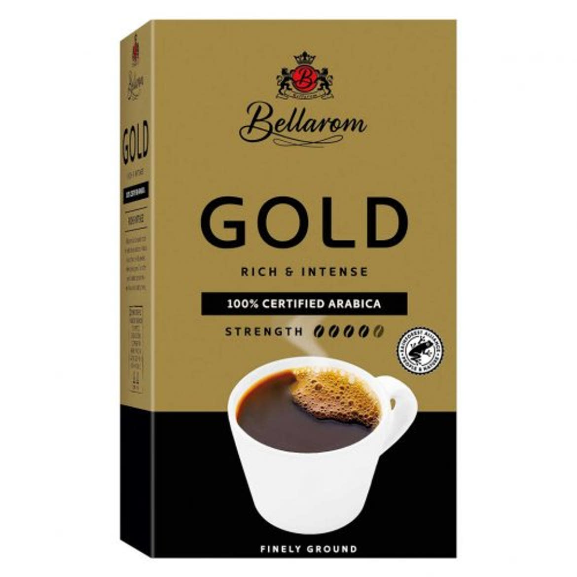 Bellarom GOLD őrölt pörkölt kávé 100% arabica, vákumcsomagolt, 500 g