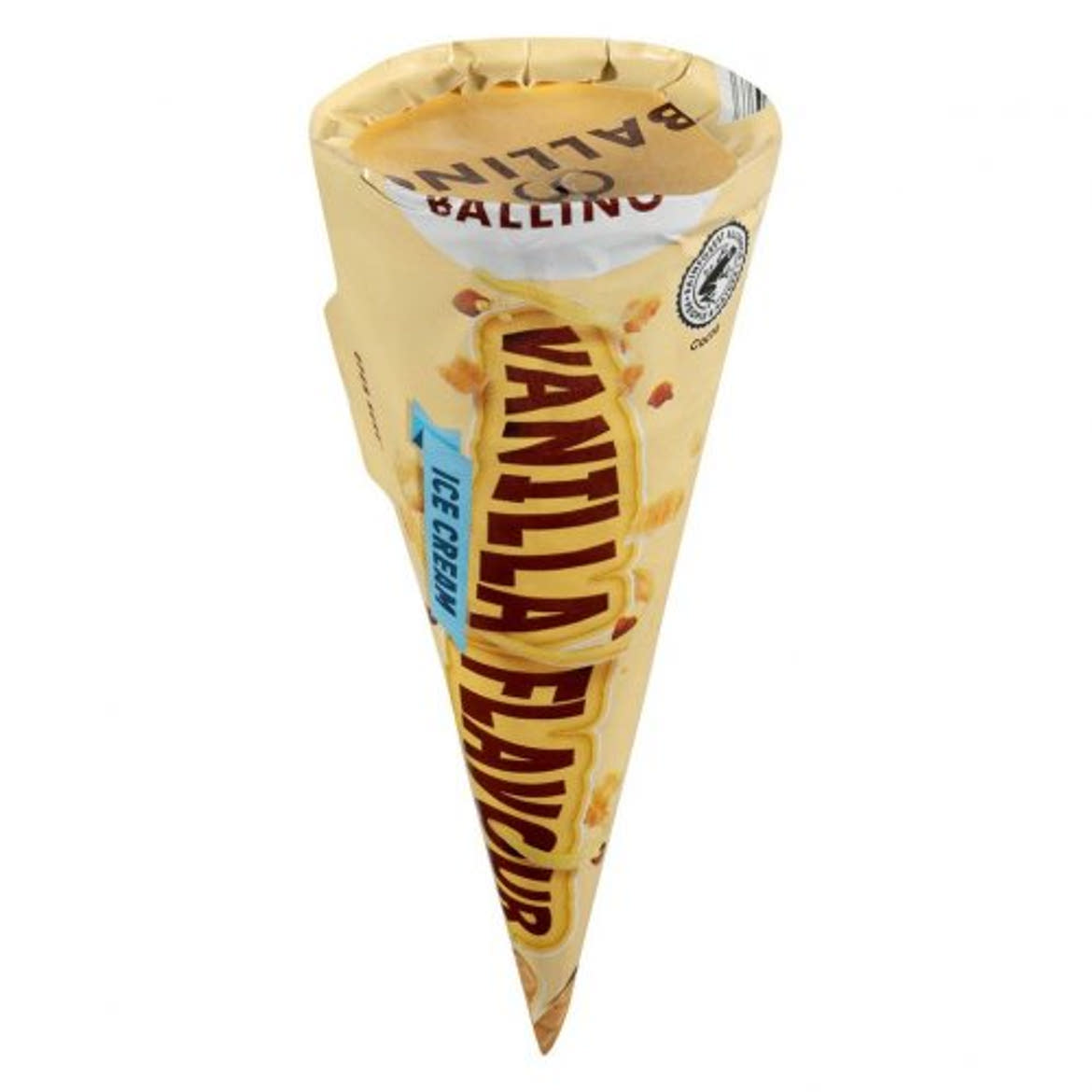 Ballino Tölcséres vaníliás jégkrém, 120 ml / 69 g