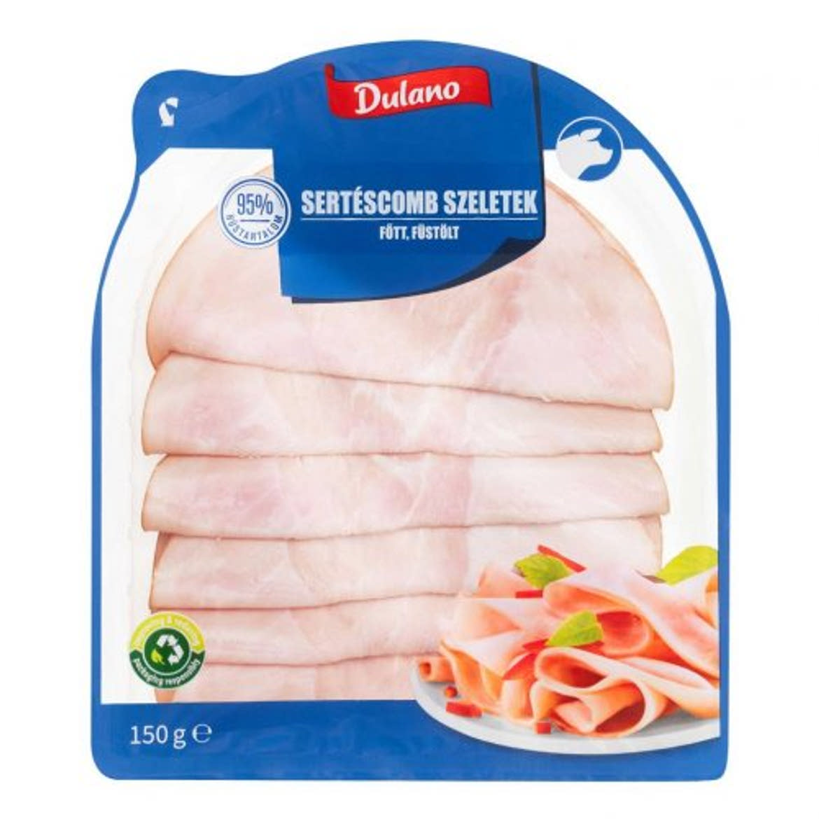 Dulano Sertéscomb szeletek füstölt, főtt, 150 g