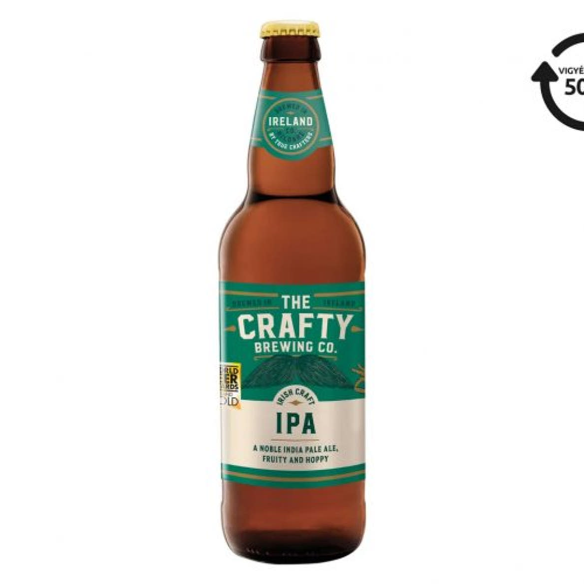 The crafty brewing company Ír Craft IPA üveges sör, 6%, + betétdíj, 0,5 L