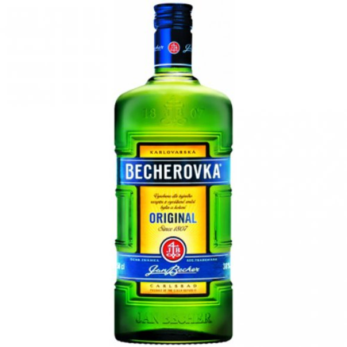 Karlovarská Becherovka keserűlikőr 38%, 0,5 L