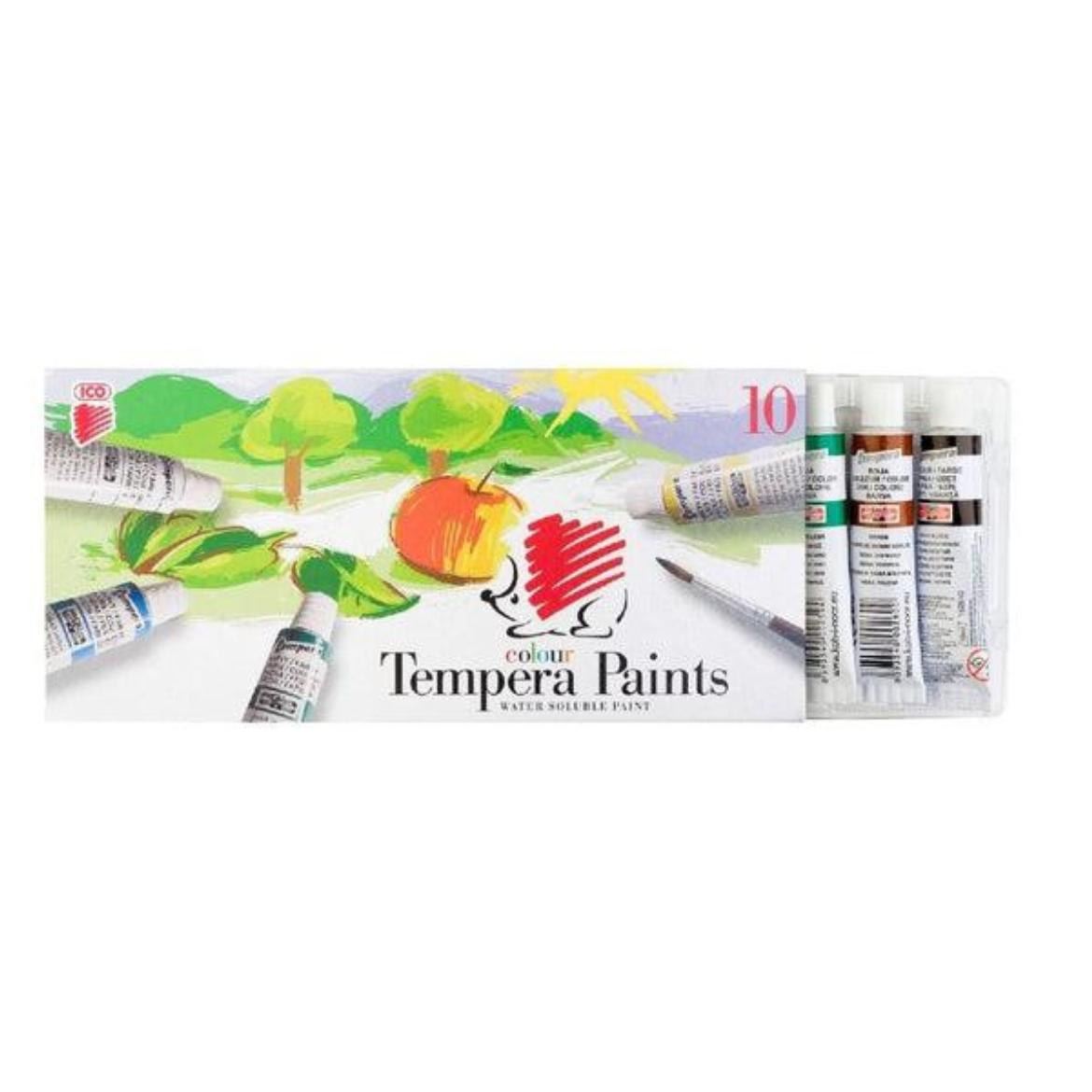 ICO Süni színes tempera, 10 db-os szett