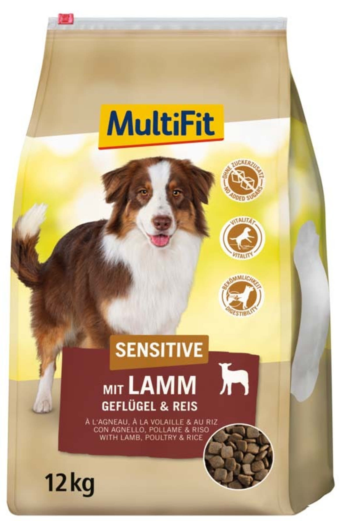 MultiFit Sensitive kutya szárazeledel bárány&szárnyas