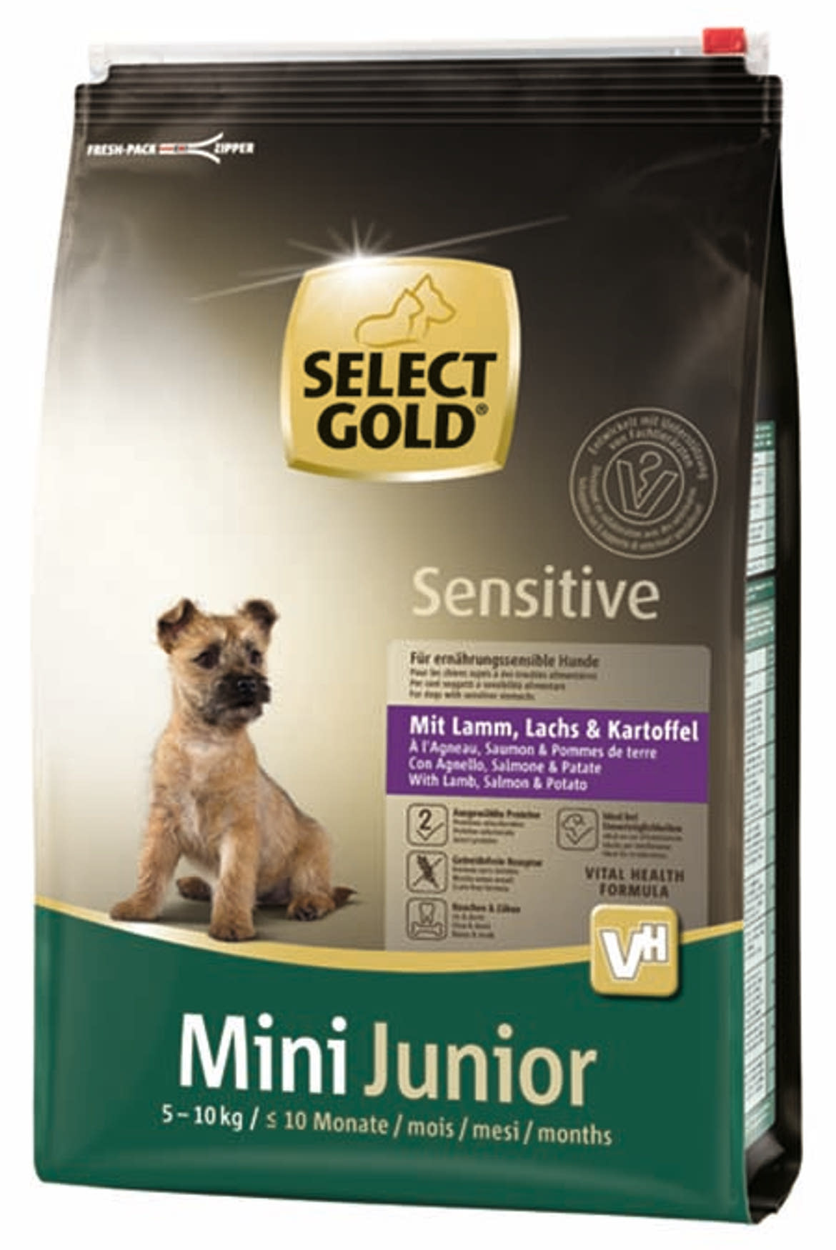 SELECT GOLD Sensitive kutya szárazeledel mini junior bárány