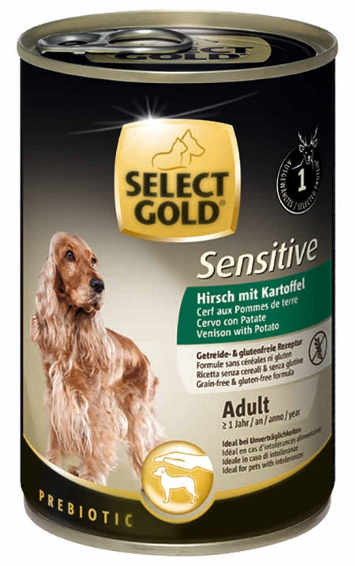 SELECT GOLD Sensitive kutya konzerv adult szarvas&burgonya