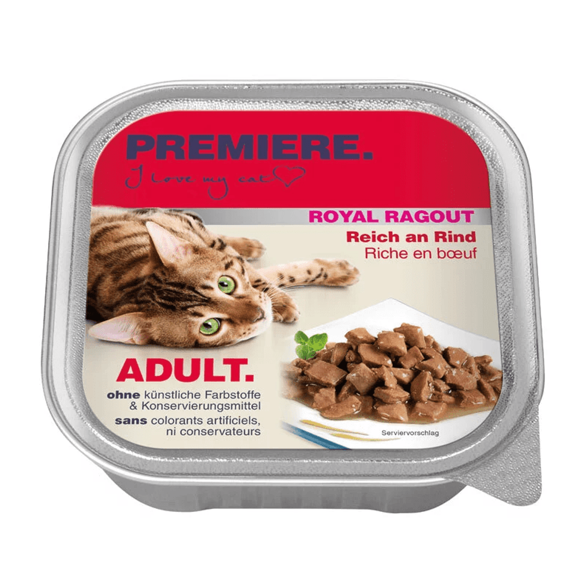 Premiere Royal Ragout macska tálka adult marha