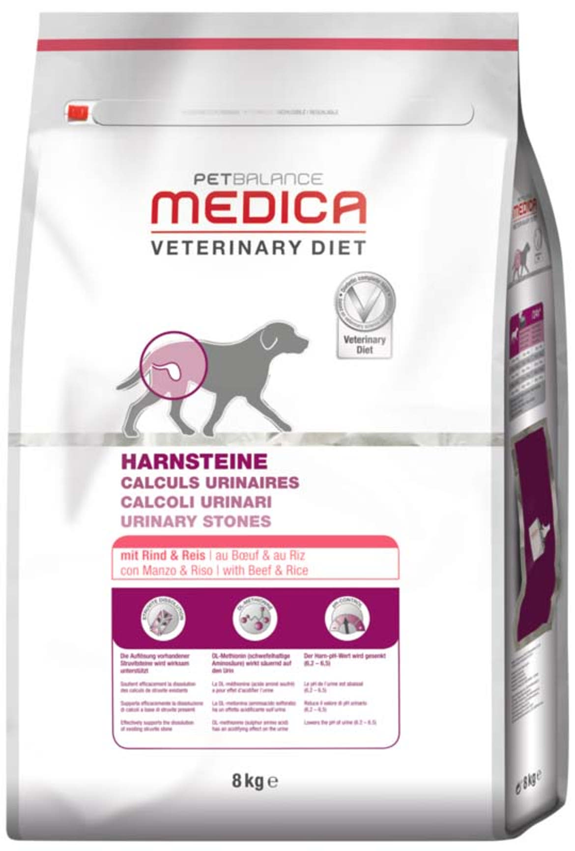PetBalance Medica száraz kutyaeledel húgykő elleni marha&rizs