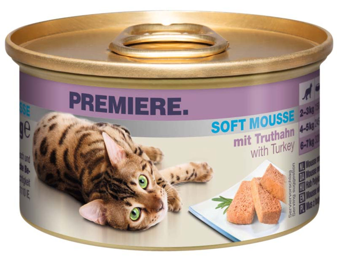 Premiere Soft Mousse macska konzerv adult pulyka