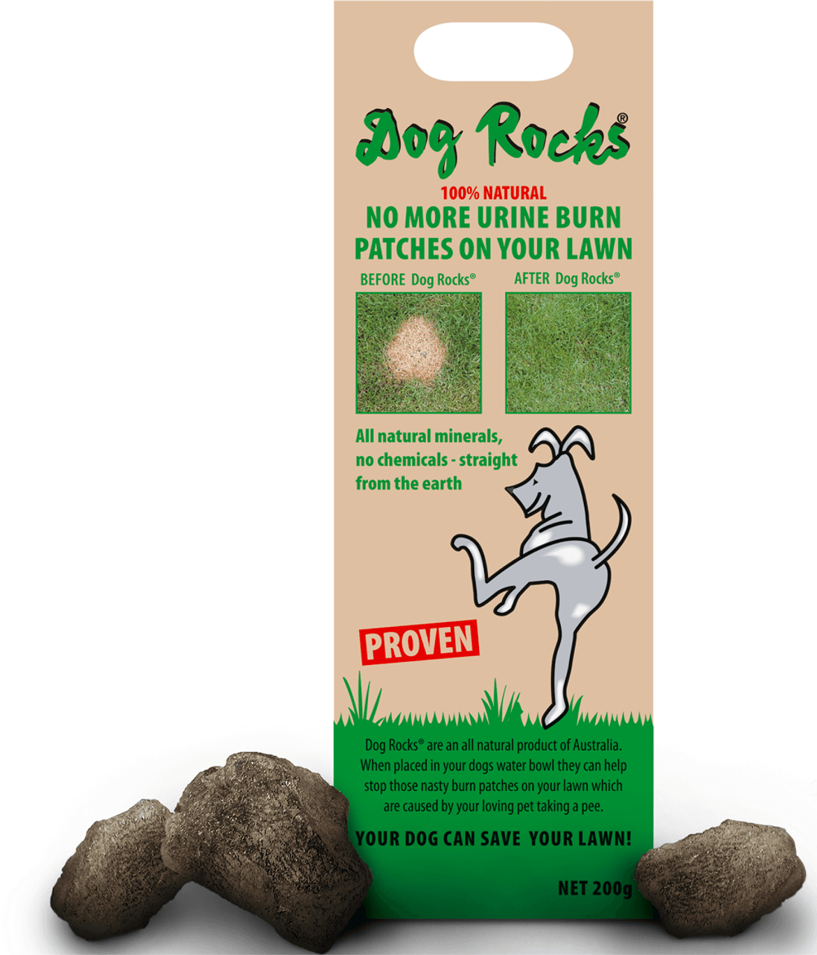 Dog Rocks gyepmegóvó kőzet