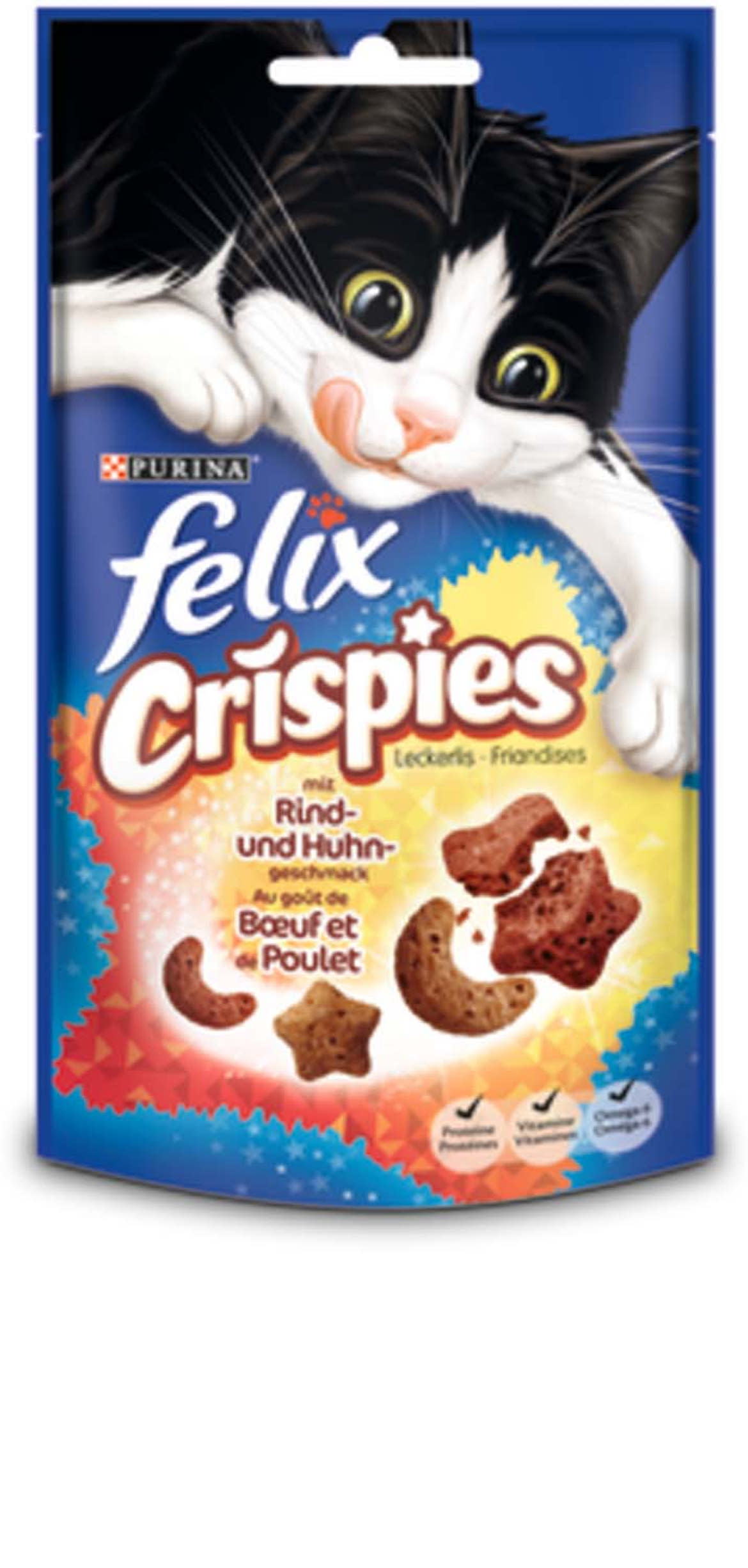 Felix Crispies macska jutalomfalat marha& csirke