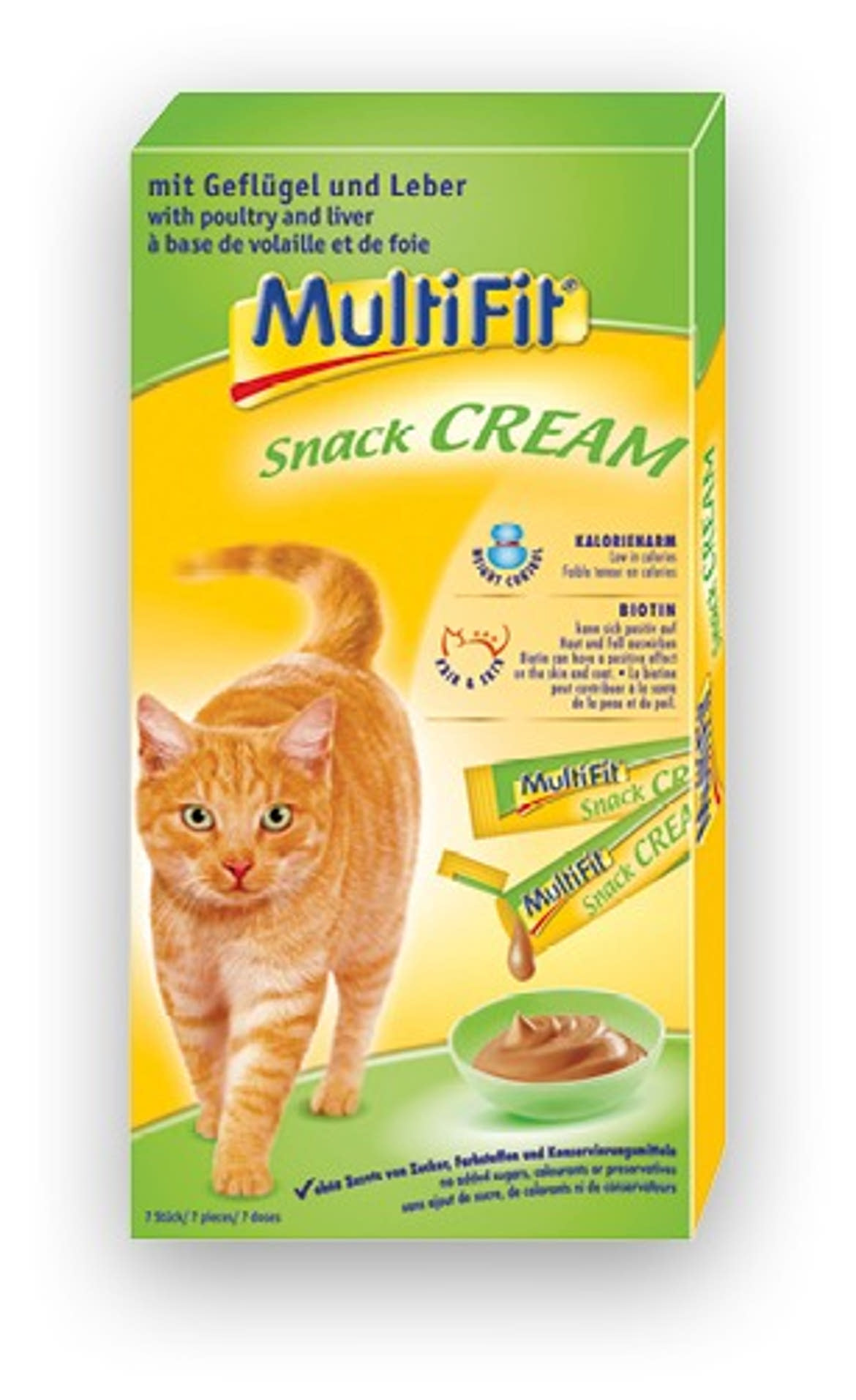 MultiFit Snack Cream macska jutalomfalat májas 7x15g