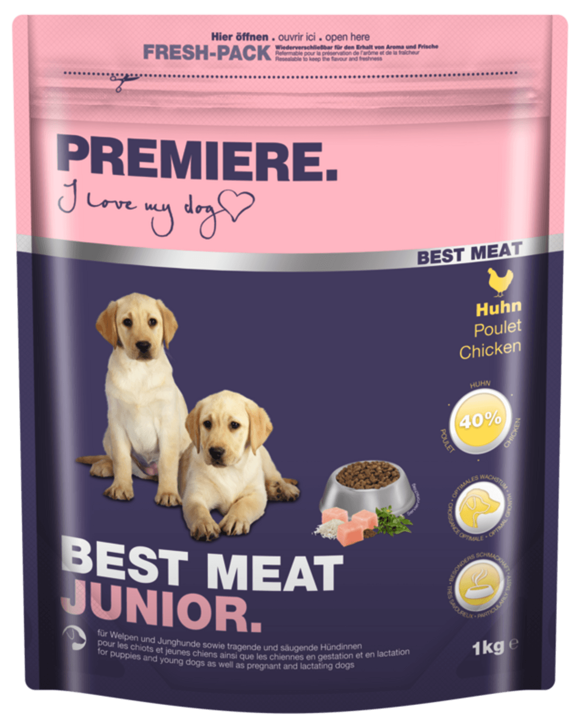 Premiere Best Meat száraz kutyaeledel junior csirke